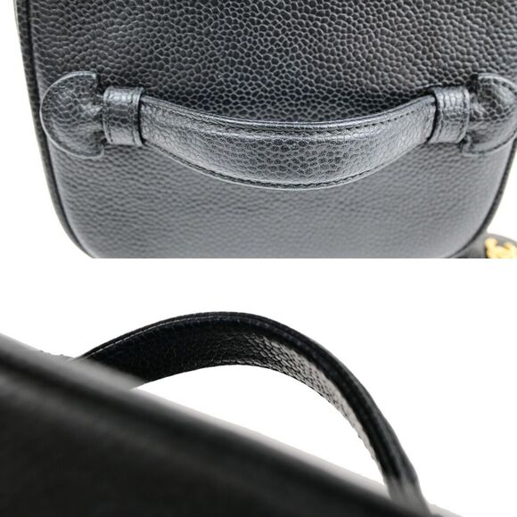Chanel Cc Logo Vanity Hand Bag Caviar #134328C11B - Picture 8 of 15